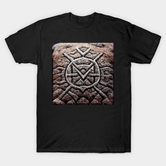 Rune Stones Series T-Shirt by VISIONARTIST